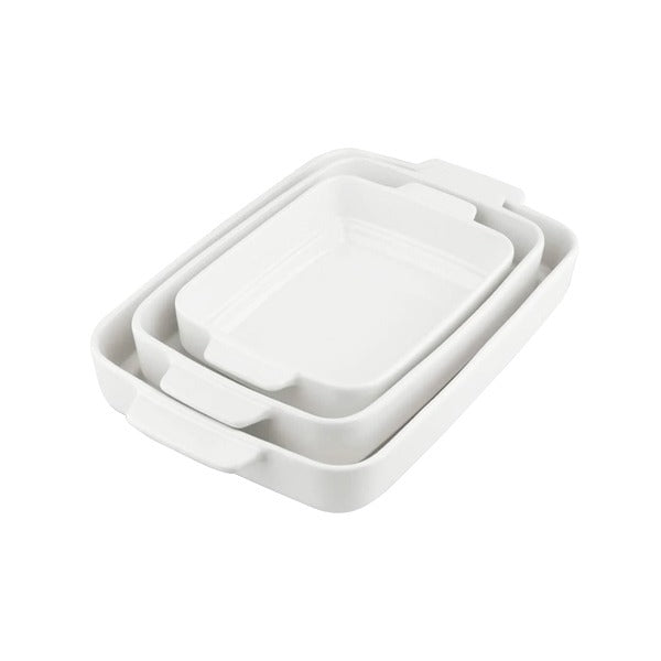 W-3P Rect Dish 3Pcs Set 6c