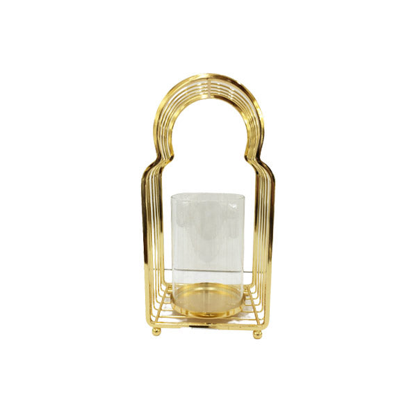 WB241 ORCHID Candle Hoder Golden