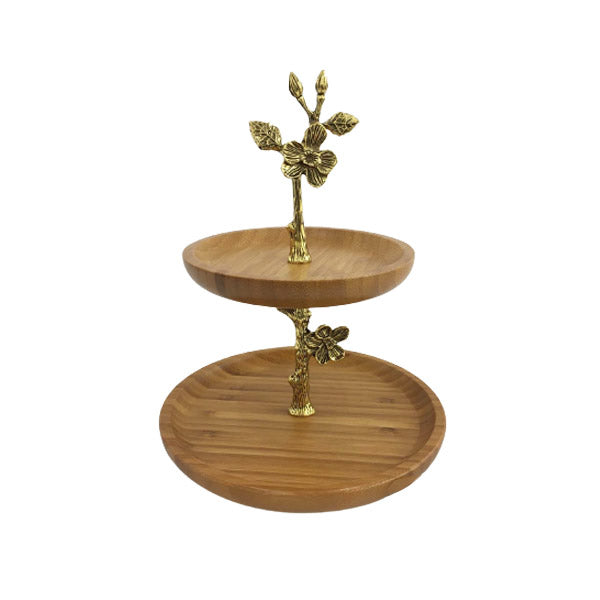 WB627 2Tier Round Pastry (G) ORCHID 12c