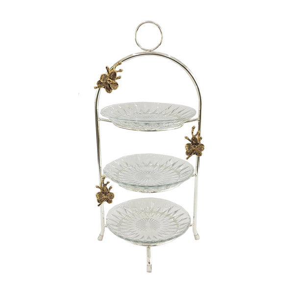 WB770 3Tier Glass Pastry Stand (S)ORCHID