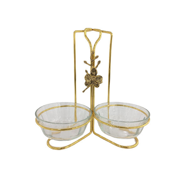 WB780 2Pcs Glass Sauce Stand (G)