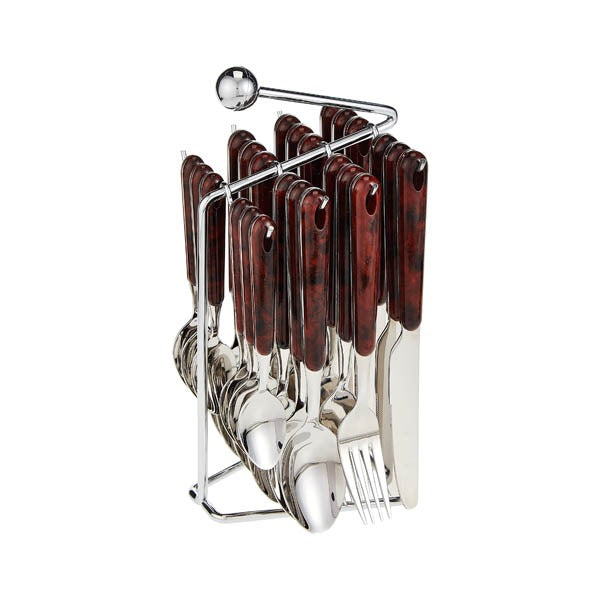 WR28610W WINSOR 24CUTLERY SET WALNUT 6c