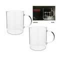 XF001 500ml Glass Cup 2Pcs Set 24c