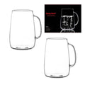 XF003 450ml Glass Cup 2Pcs Set 24c