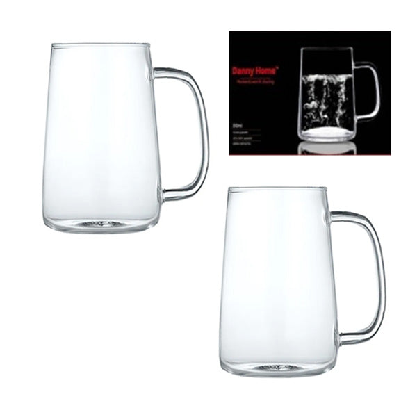 XF004 300ml Glass Cup 2Pcs Set 24c