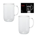 XF007 330ml Glass Cup 2Pcs Set 24c