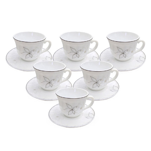 XWB190F-M 190ML Cup&Saucer 6Pcs Set 12c