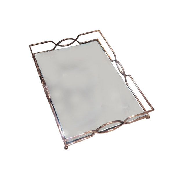 YB0001 Elegant Zig Mirror Tray Copper(L)