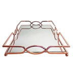 YB0001 Elegant Zig Mirror Tray Copper(L)
