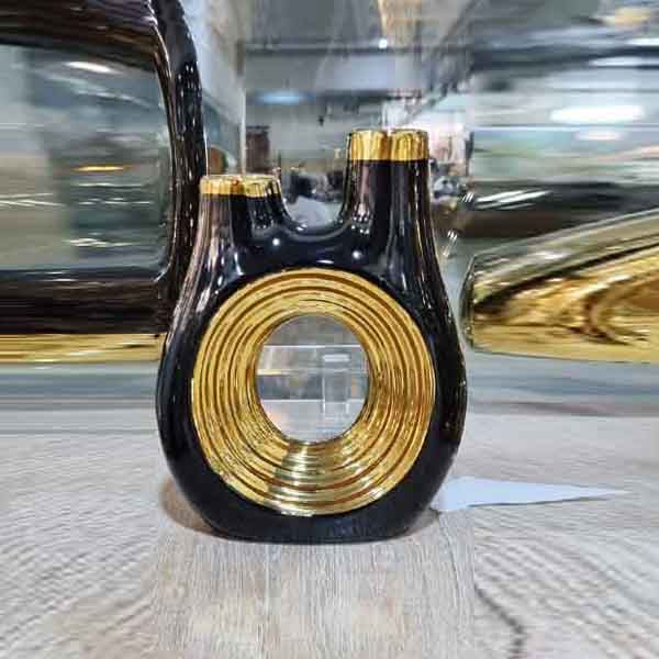YT609A Black Decore Vase (S)