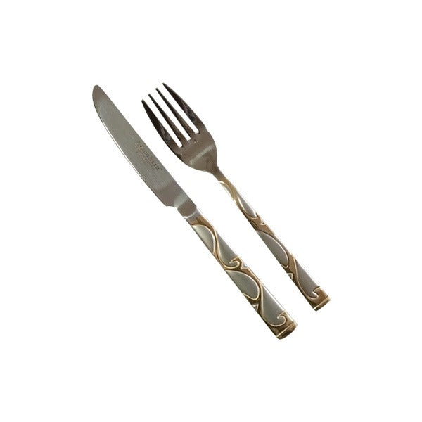 YY001 12Ps Fruit Knife+Fork Alpenburg36c