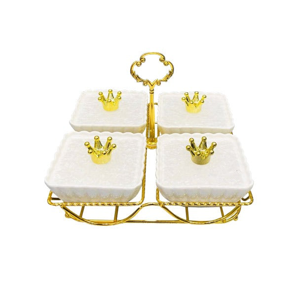 ZQ-025W-4 Condiment W-Stand White 20c