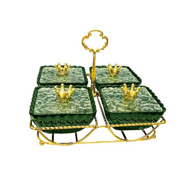 ZQ-027G-4 Condiment W-Stand Green 20c