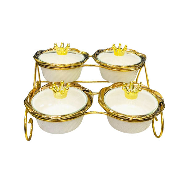 ZQ-030W-4 Condiment W-Stand White 16c