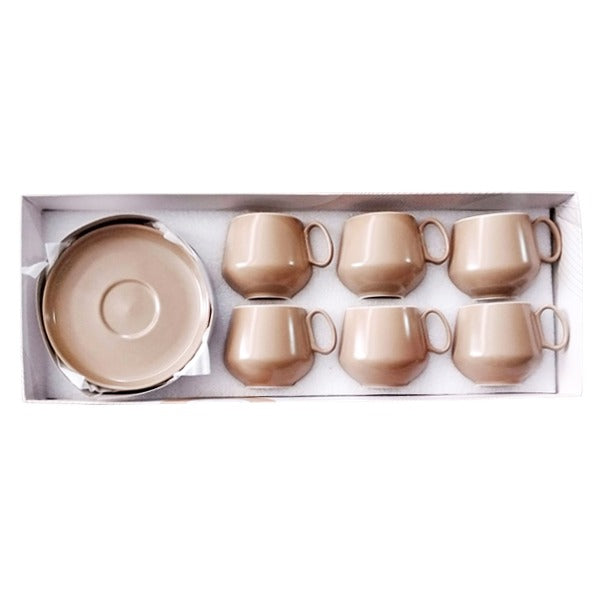ZQ-081 6Pcs Cup & Saucer