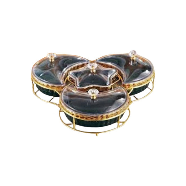 ZQ-102-W 4 Section Dish Moon-Star 18c