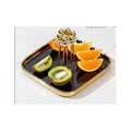 ZQ-106 Square Fruit Plate Black 48c