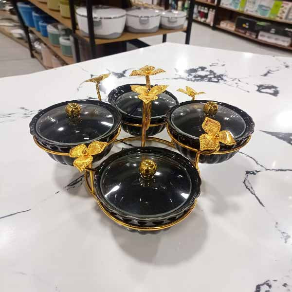 ZQ-110-4 Leave Condiment W-S Black 16c