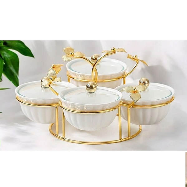 ZQ-111-4 Leave Condiment W-S White 16c