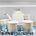 ZQ-143-8 Pcs Tea Set Rotating Gray 8c