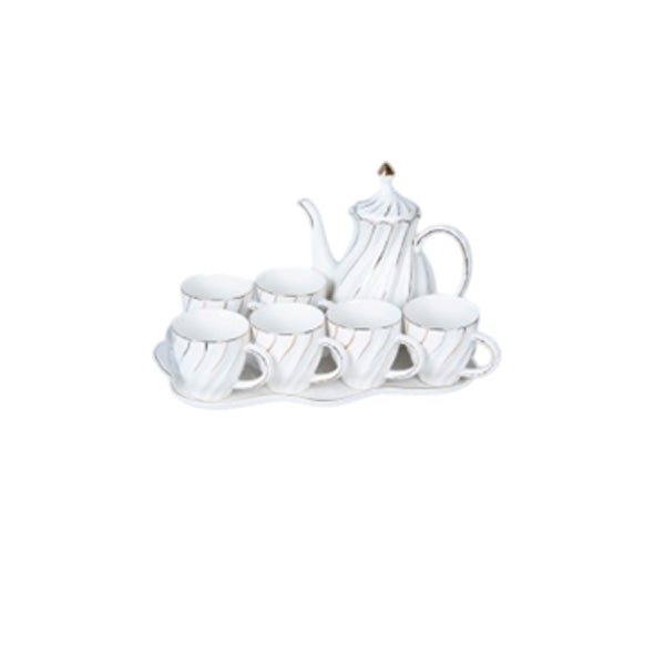 ZQ-149-8 Pcs Tea Set White 8c