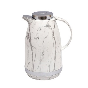 1110WS-S White Silver Flask Thermos 1.0 Liter