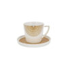 MK162 6 Person Cup Saucer Gold