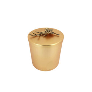 WB411 Round Gold Jar-L ORCHID 24c
