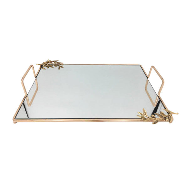 WB435 Rect Mirror Tray (C) ORCHID - Bhojas Collection