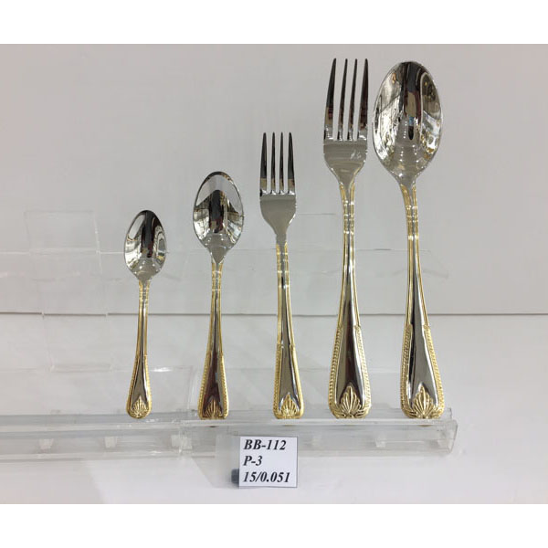 Bb112 68 Piece Golden Cutlery Set Bhojas Collection