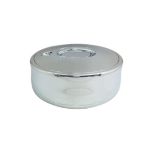 665S-S Round Silver Hotpot 5.0 Liter