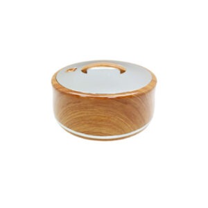 666LW-S Round Wood Silver Hotpot 6.0 Liter