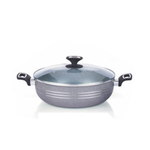 KK9022228 Marble Coating Kadai 28cm