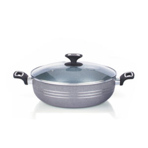 KK9022230 Marble Coating Kadai 30cm