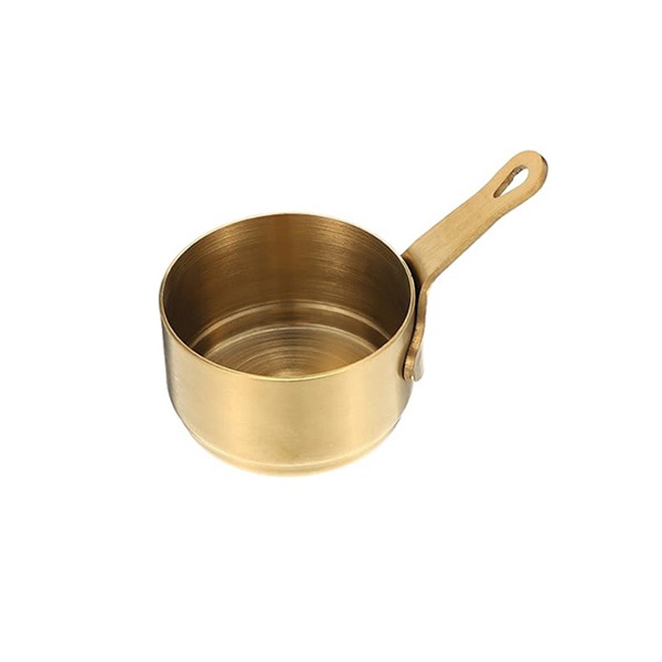 GST1027 80ml Sauce Pan Gold - Bhojas Collection