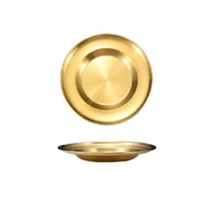 GST1053 26cm Deep Dinnig Plate Gold