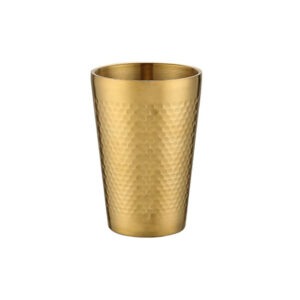 GST1059 350ml Hammered Water Glass Gold