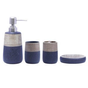 3T-003 4 Piece Bathroom Set Black