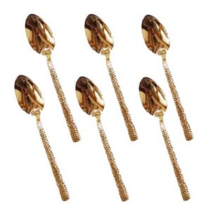 DY-004 Tea Spoon 6 Piece Gold