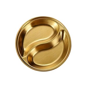 GST2079 1*2 Sauce Dish 14cm Gold
