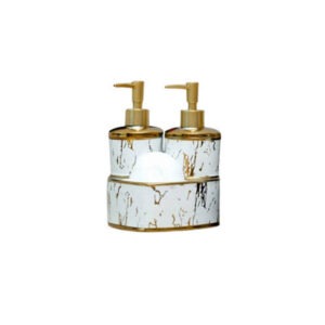 HT8 Heart Soap Dish+Dispenser 3Piece Set
