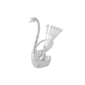 SQ-015 Swan 6pieces Spoon Set Silver