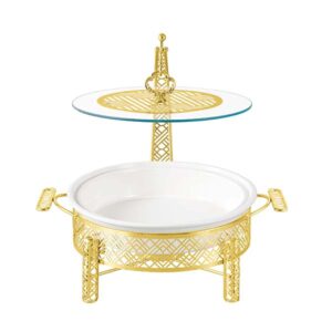 BR1226 12"ROUND DISH+CANDLE STAND