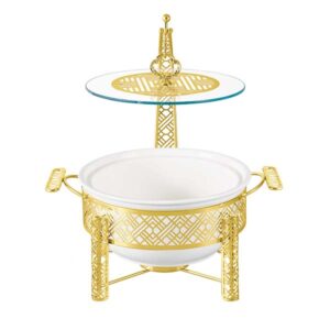 BR1227 10"ROUND DISH+CANDLE STAND