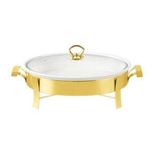BR0004 Oval Dish With Candle Stand