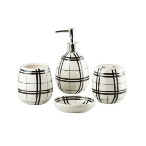 005-1 4Pieces Bath Set Black