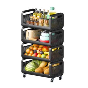 LU-2 4-layer basket-black Iron