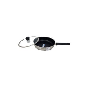 HP58 24x5.5cm Stainless Steel Fry Pan With Glass-Lid