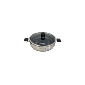 HP62 28x7cm Stainless Steel  Karahi With Glass-Lid
