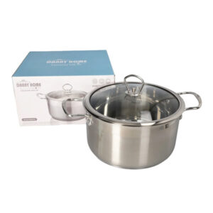 DH02-24 SS Pot Glass-Lid